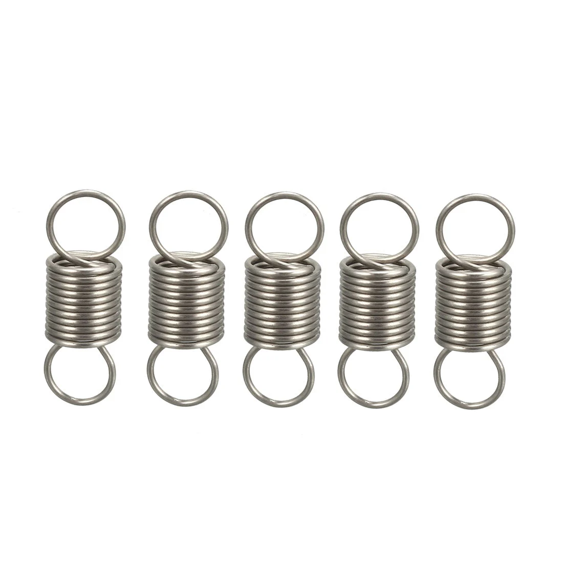 Extended Tension Spring Wire Diameter 0.02", OD 0.2", Free Length 0.59" 5pcs