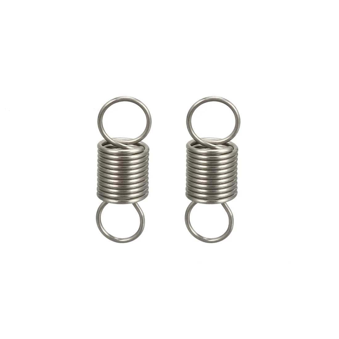Extended Tension Spring Wire Diameter 0.02", OD 0.2", Free Length 0.59" 2pcs