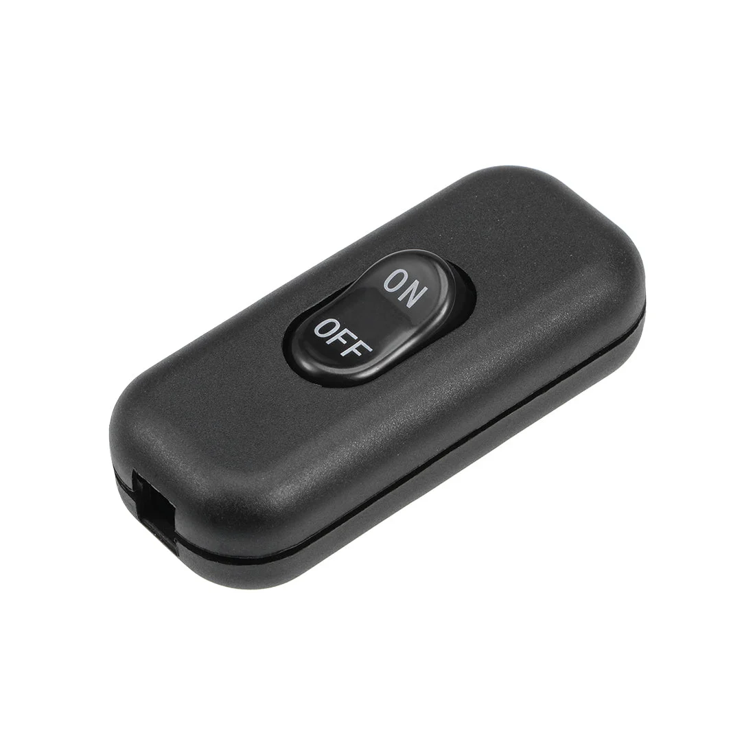 Inline Cord Switch AC 250V 6A On-Off DPST Control Feed-Through Rocker Switch for Bedroom Table Lamp Desk Light, Black