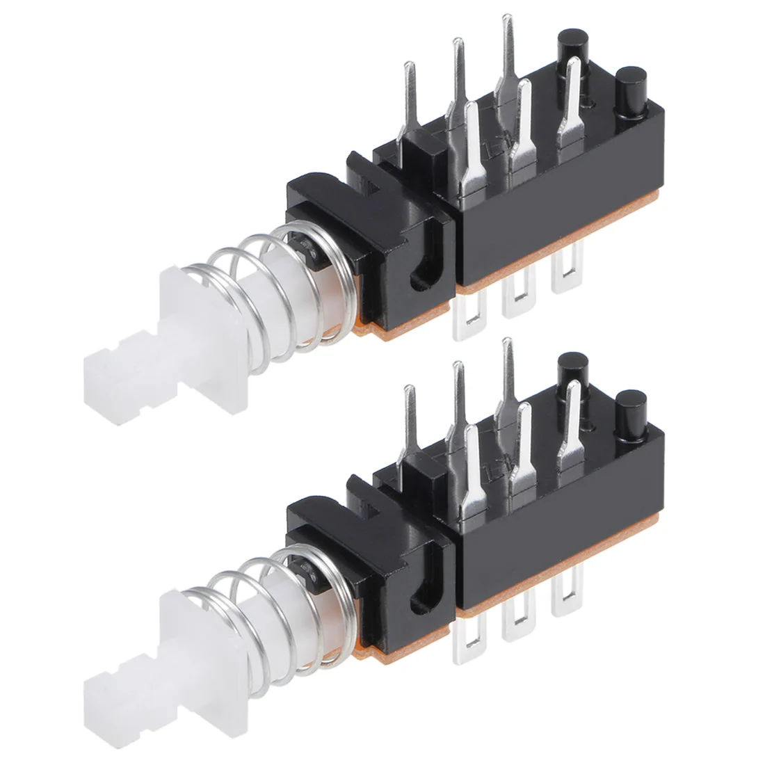 Momentary Push Button Switch DPDT 2 Pole 6 Pin 1 Position 2pcs