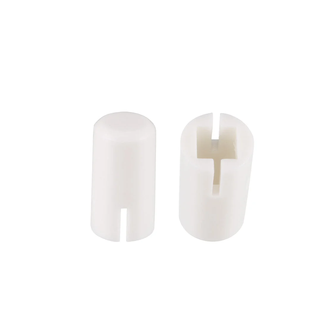 Uxcell 50Pcs Plastic 5x9mm Pushbutton Tactile Switch Caps Cover Keycaps White for 6x6x7.3mm Tact Switch