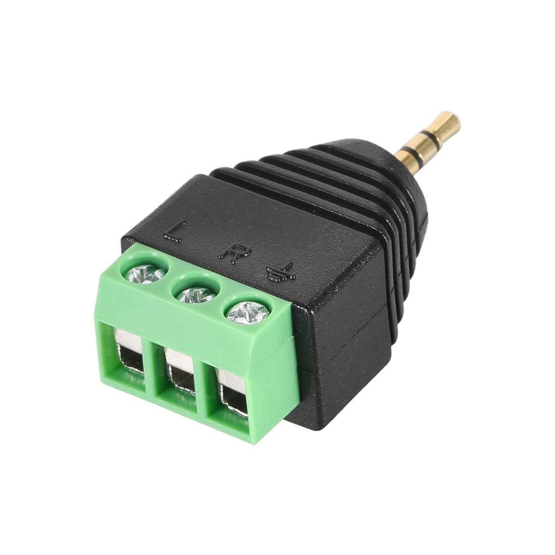 Uxcell 2.5mm 3 Pole Male to AV 3 Screw Terminal Stereo Audio Video Connector Adapter for CCTV Security Camera System