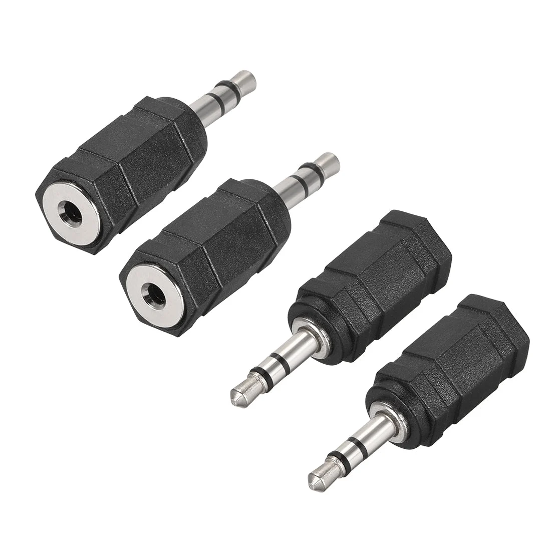 3.5mm Male to 2.5mm Female Connector Adapter Coupler for Stereo Audio Video AV TV Cable Convert 4Pcs