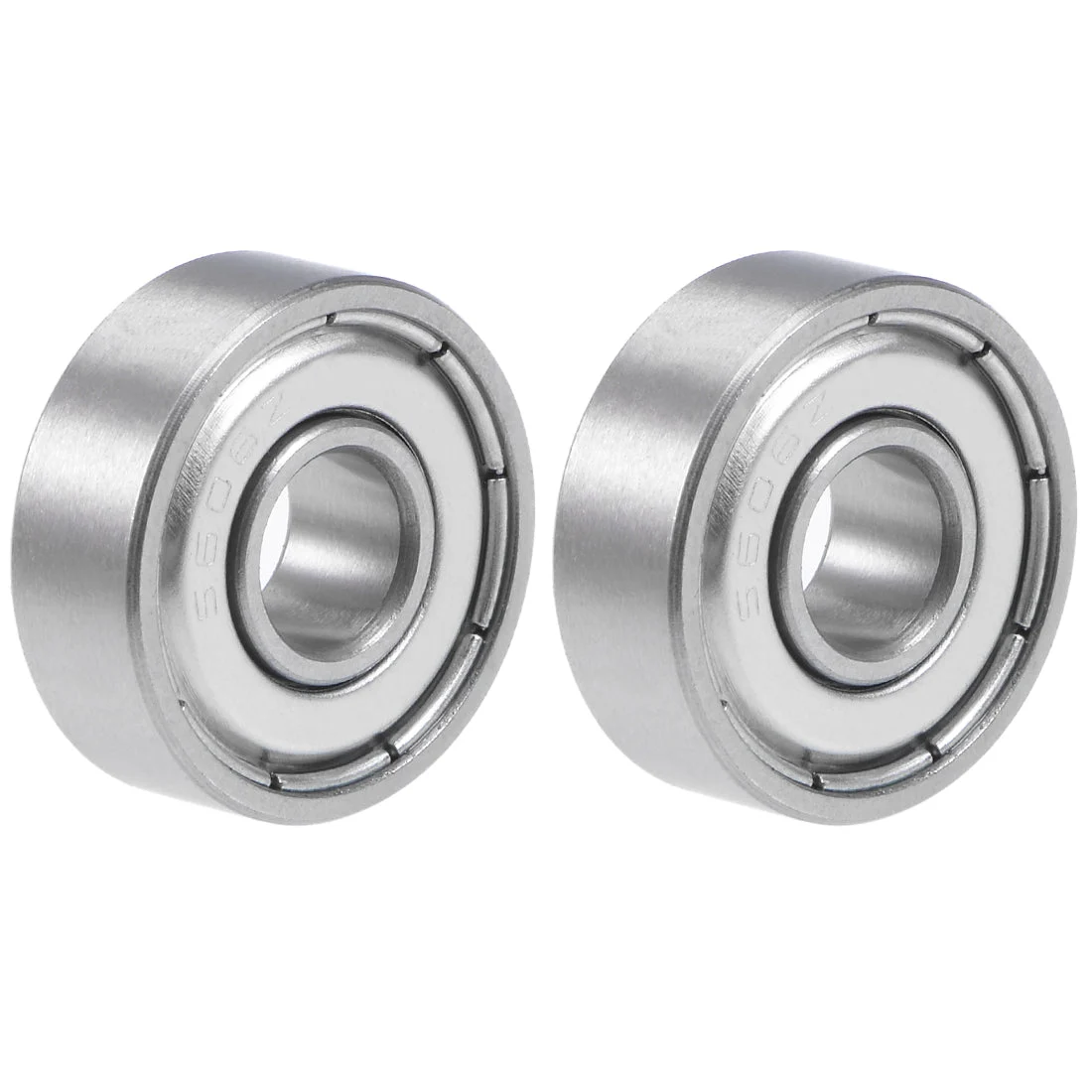 S606ZZ Stainless Steel Ball Bearing 6x17x6mm Double Shielded 606Z Bearings 2pcs