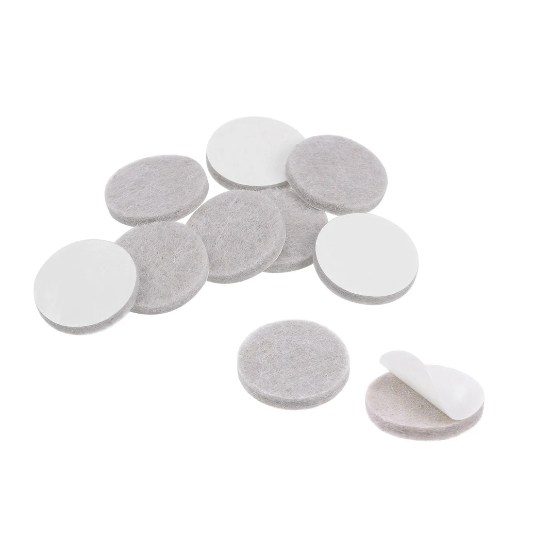 Furniture Pads Adhesive Felt Pads 20mm Dia 3mm Thick Floor Protector Round Beige 48Pcs