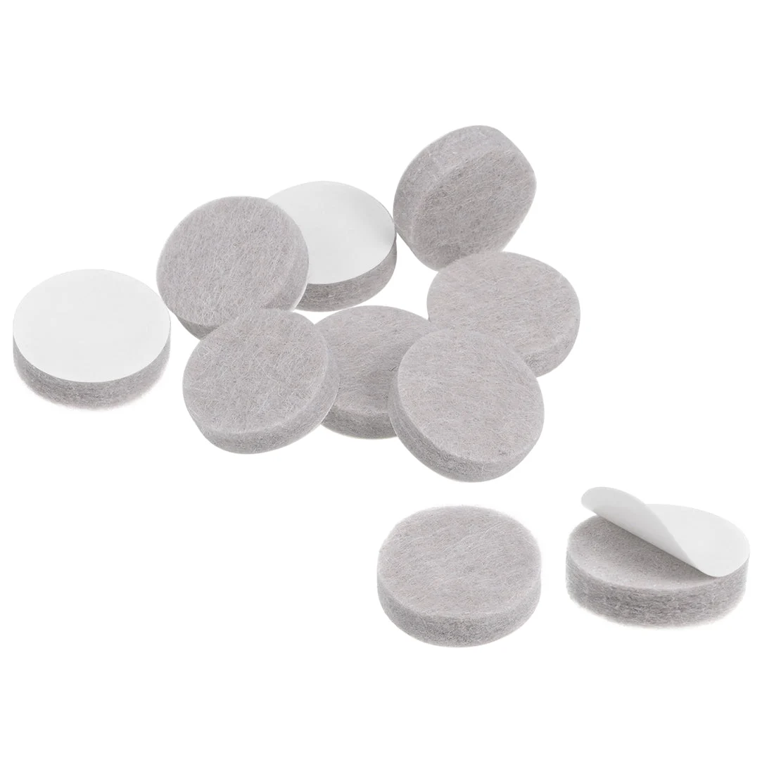 Furniture Pads Adhesive Felt Pads 20mm Dia 5mm Thick Floor Protector Round Beige 16Pcs