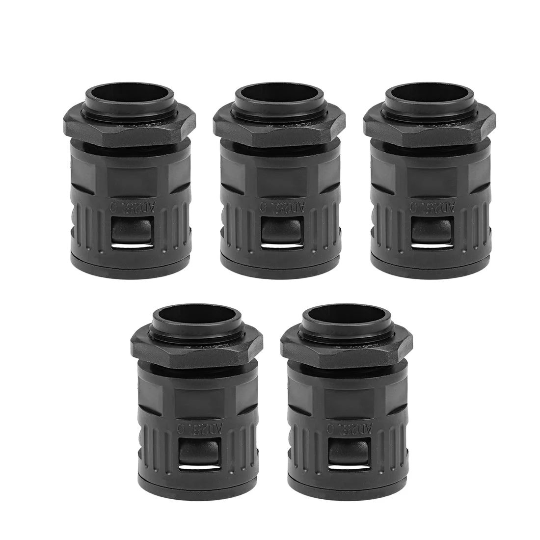 Cable Gland Corrugated Tube Connector AD25 Pipe Joint Clamps M25 Screw 5Pcs