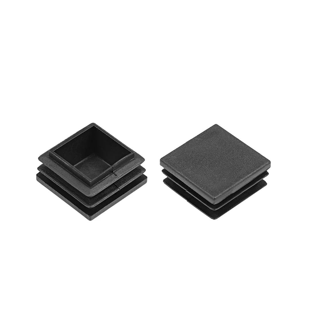 Plastic Plug End Caps 28mm x 28mm Square Furniture Table Chair Legs 4Pcs