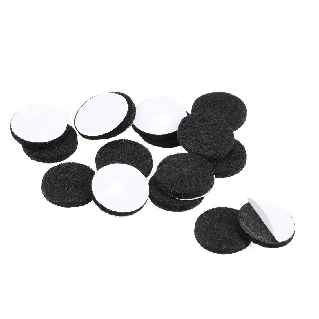 Furniture Pads Adhesive Felt Pads 20mm Diameter 3mm Thick Round 48 Pcs Black