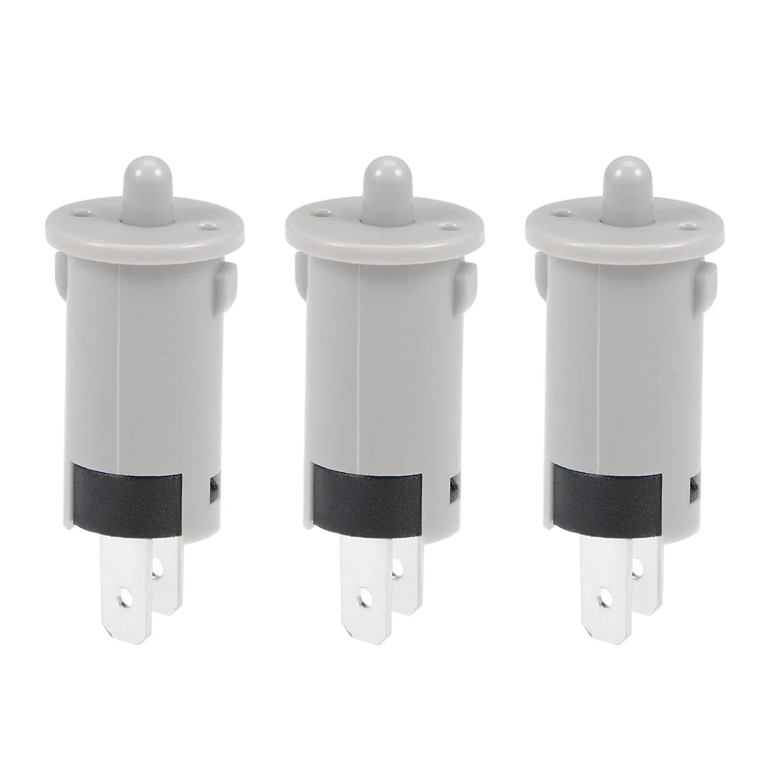 Uxcell Refrigerator Door Light Switch 5mm Momentary Fridge Switch Normally Closed PS-KA5 AC 250V 1A Grey 3pcs