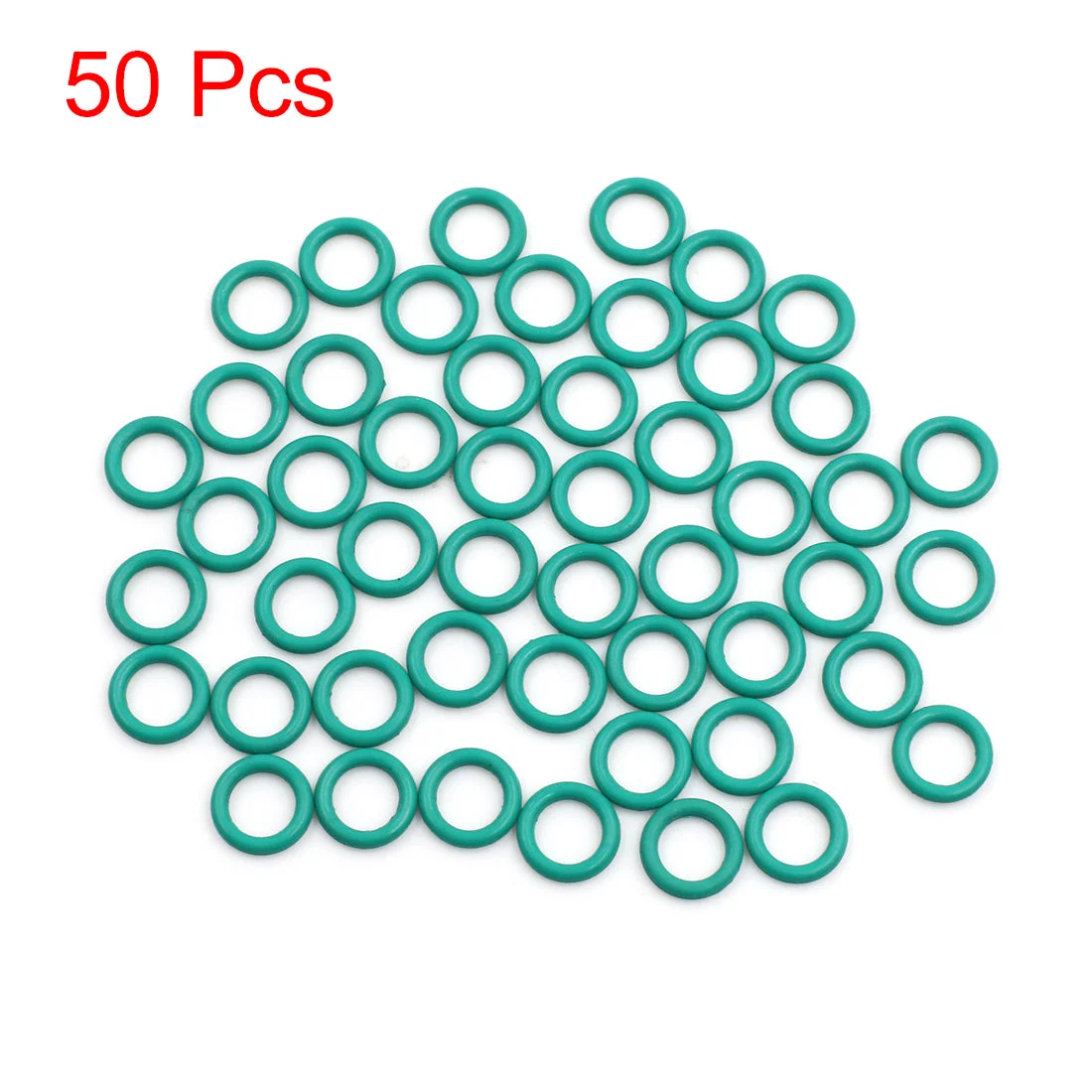 Fluorine Rubber O Rings 14mm OD, 9mm ID 2.5mm Width Seal Gasket Green 50Pcs