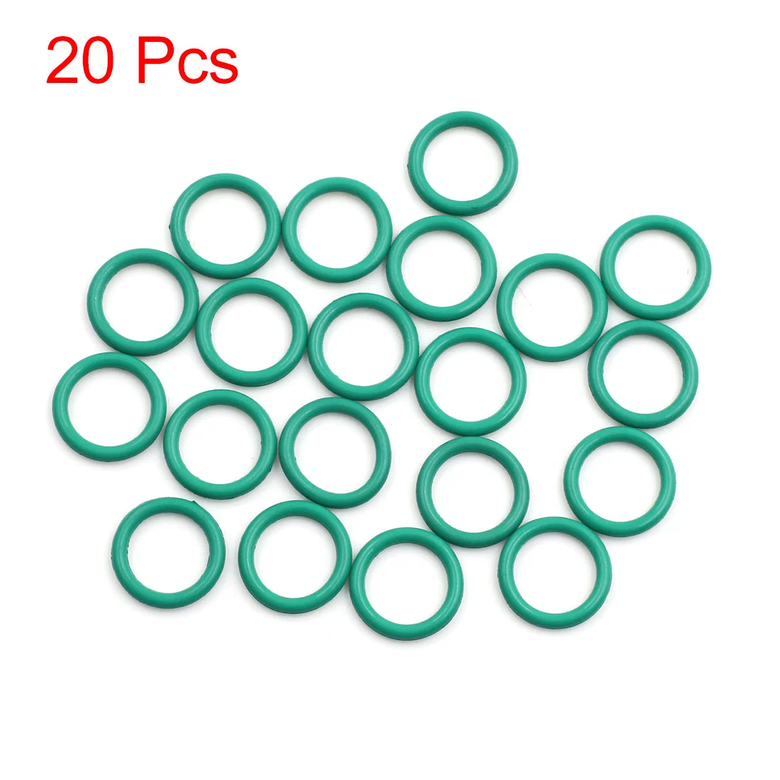 Fluorine Rubber O-Rings, 17mm OD 12mm ID 2.5mm Width FKM Seal Gasket for Machinery Plumbing, Green, Pack of 20