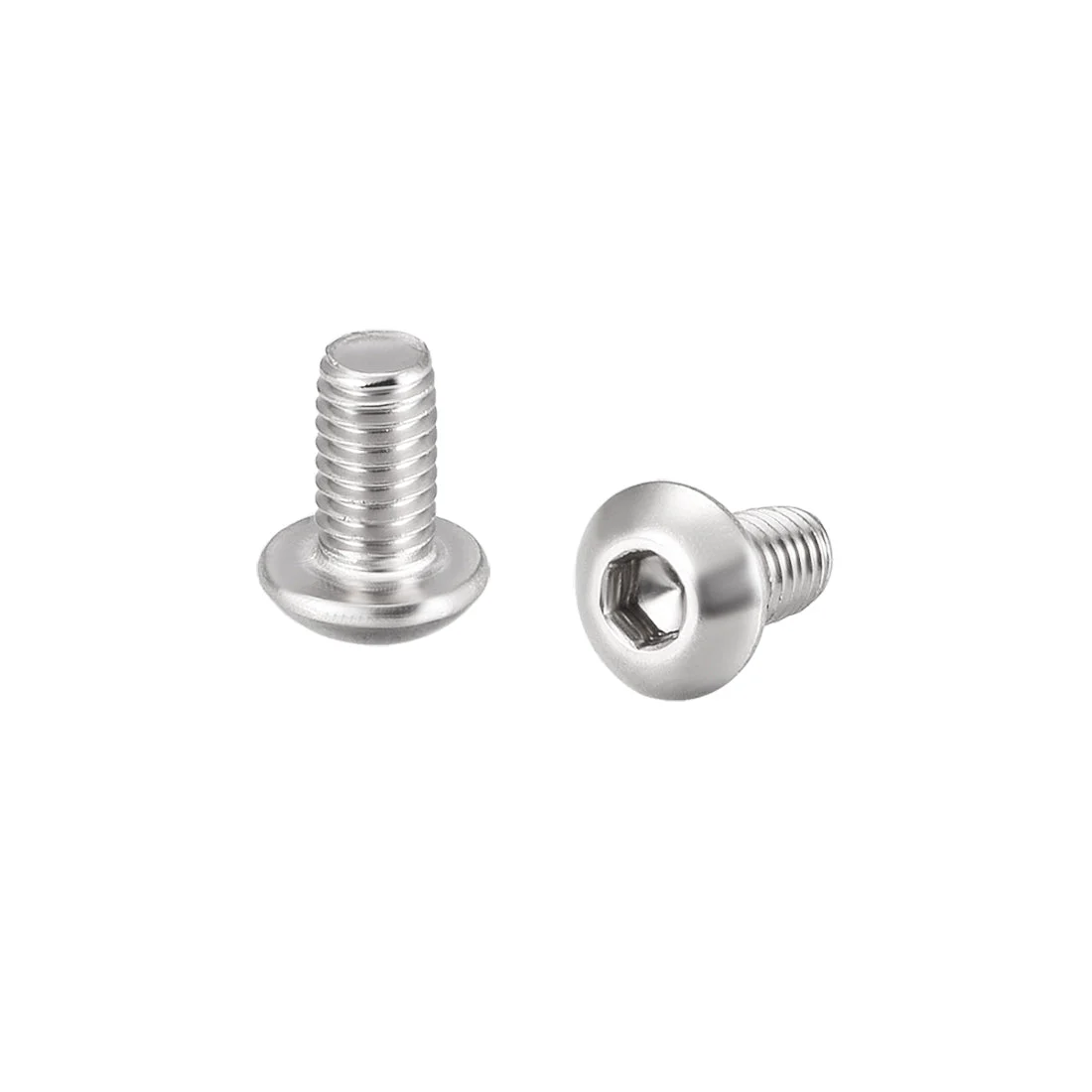 100pcs M3x6mm Machine Screws Hex Socket Round Head Screw Fasteners Bolts