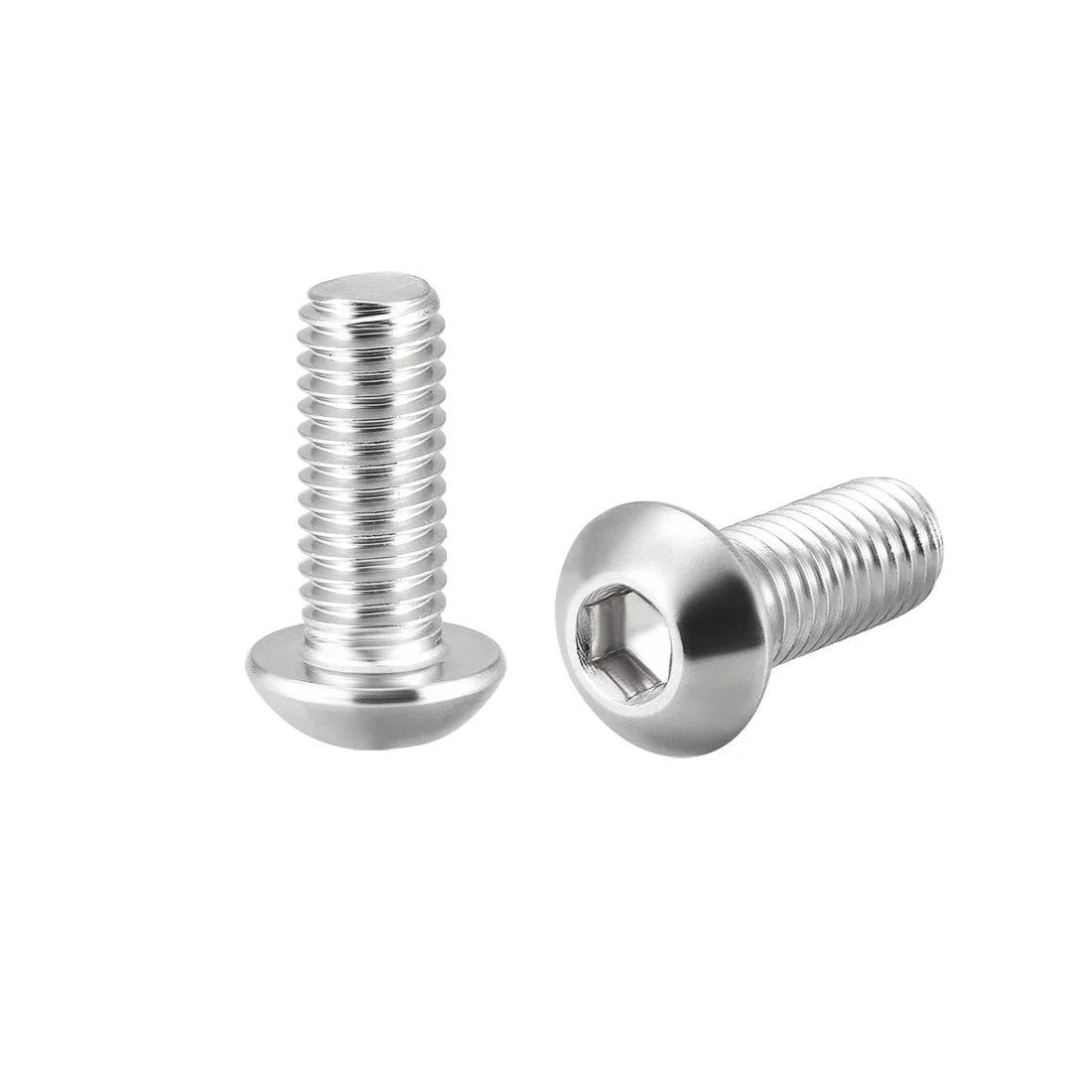 M8x20mm Machine Screws Hex Socket Round Head Screw 304 Stainless Steel Fasteners Bolts 5pcs