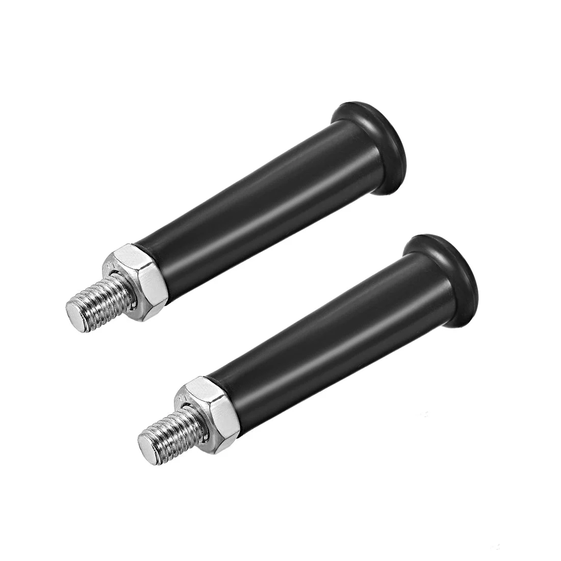 Uxcell Clamping Handles Screw Knobs M10 Threaded Plastic Metal Revolving Handle Grip 2pcs