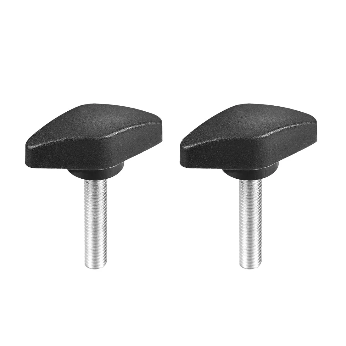 Clamping Handle Screw Knobs Handle M6x30mm Threaded T-Shape 2pcs