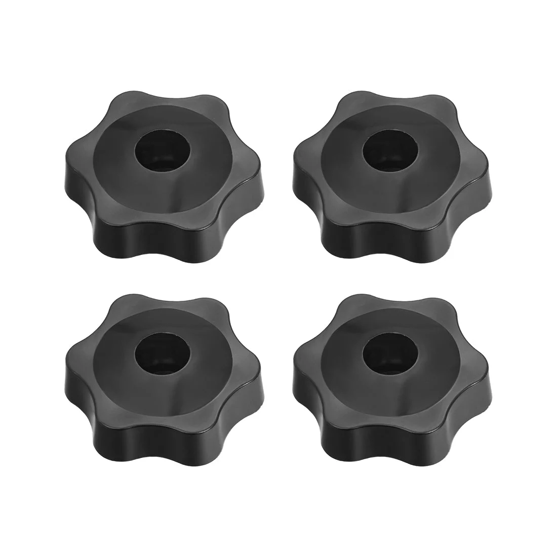 Clamping Handle Screw Knobs Handle M6 Threaded Star-Shape 4pcs