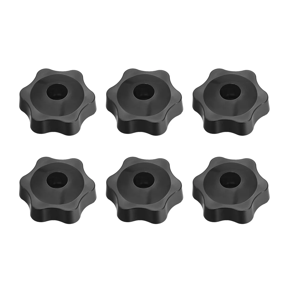 Clamping Handle Screw Knobs Handle M6 Threaded Star-Shape 6pcs