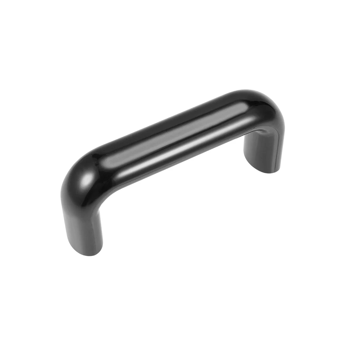 Bakelite Plastic Pulls Handle 120mm Hole Centers Black for Industrial Machine