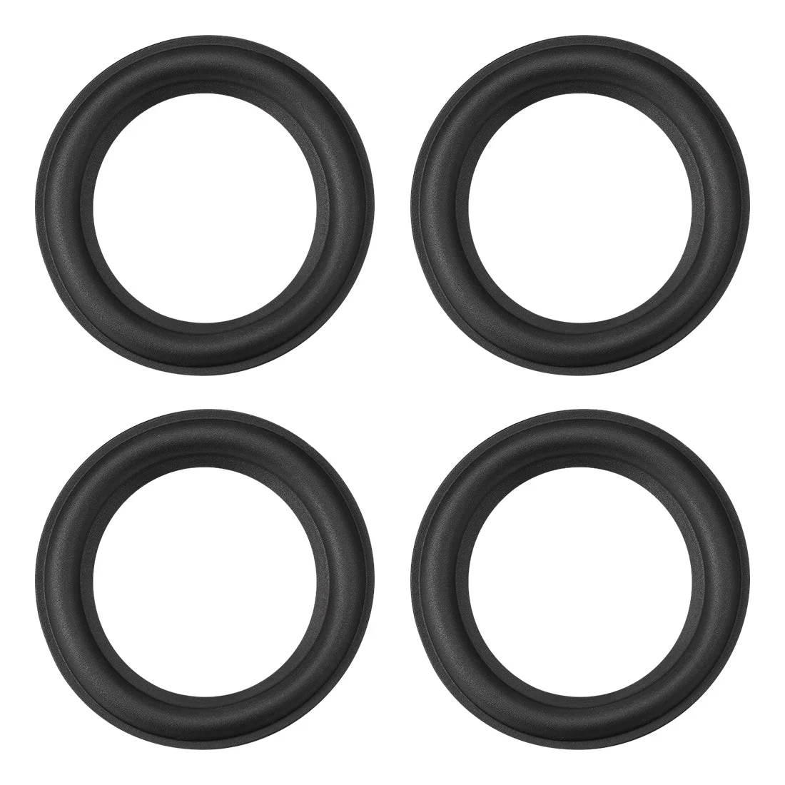 Uxcell 2.75" 2.75 Inch Rubber Edge Surround Rings Replacement Part for 4pcs