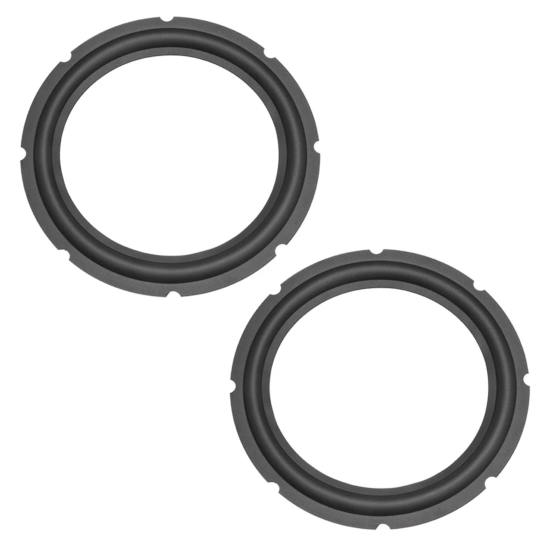 Uxcell 10" 10inch Perforated Rubber Speaker Edge Surround Rings Replacement Part for Speaker Repair or DIY 2pcs