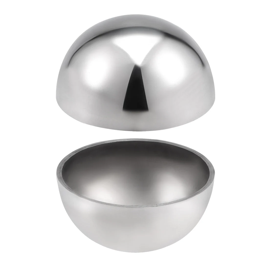 38 mm Dia 304 Stainless Steel Hollow Cap Ball for Handrail Stair Newel Post 2pcs