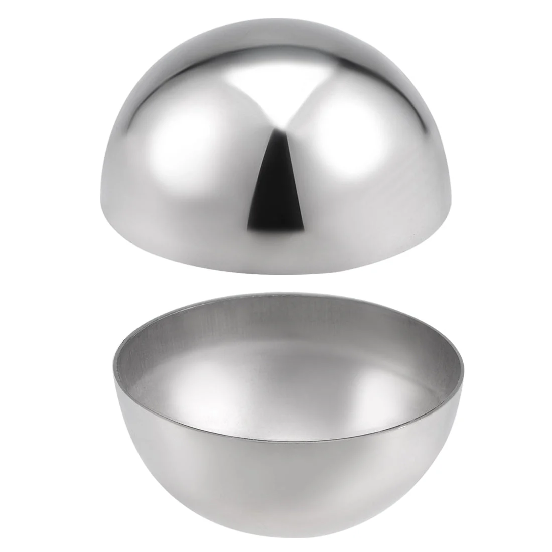 63 mm Dia 304 Stainless Steel Hollow Cap Ball for Handrail Stair Newel Post 2pcs