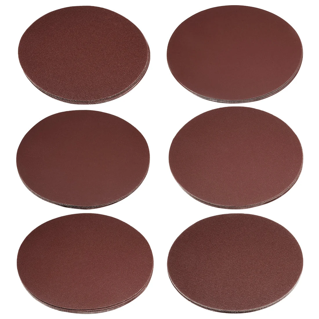 Uxcell 8-inch Hook and Loop Sanding Discs Assortment, 80/100/120/180/240/400-Grits Aluminum Oxide Flocking Sandpaper for Random Orbital Sander 30pcs