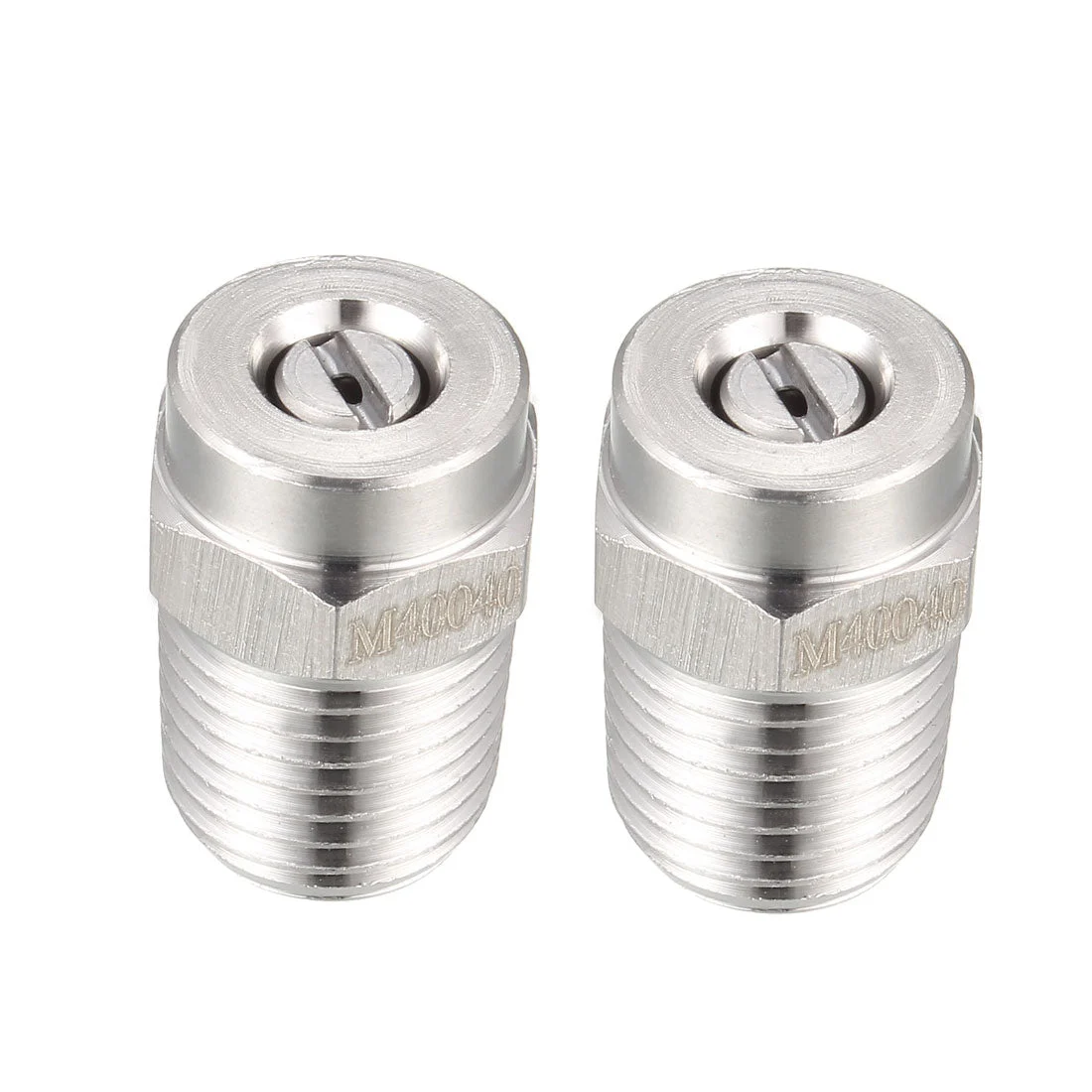 Pressure Washer Nozzle, 1/4NPT Thread Spray Tip, 2 Pcs (40 Degree, 1.2mm Orifice Diameter)