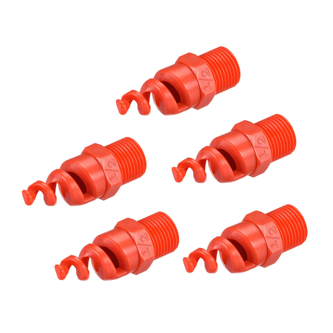 Spiral Cone Atomization Nozzle, 1/2BSPF PP Sprinkler , 5 Pcs