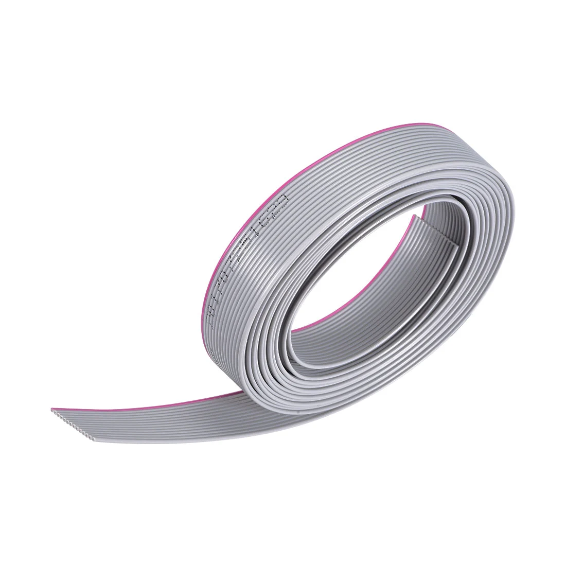 Flat Ribbon Cable Wire 2m/6.6ft Length 1.0mm Pitch 14 Pins Gray for AWM 2651