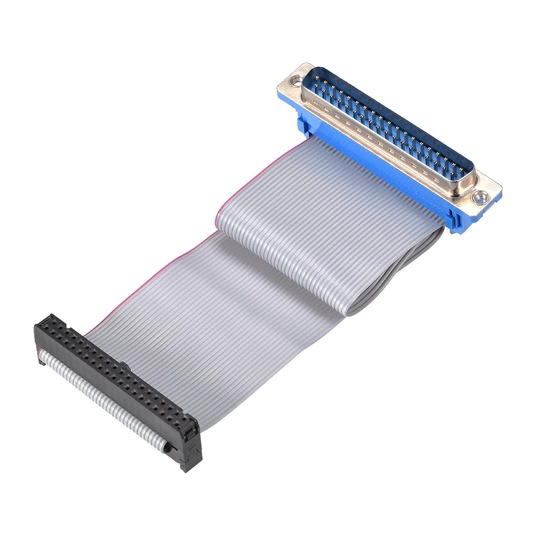 IDC Wire Flat Ribbon Cable DB37 Male to FC-40 Female Connector 2.54mm Pitch 20cm Length