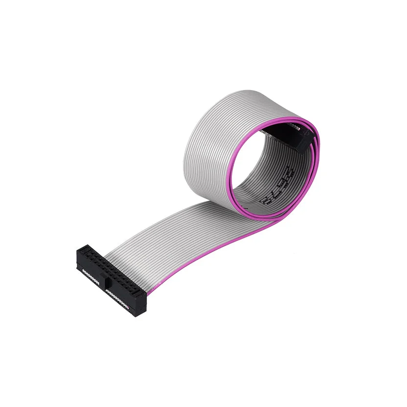 IDC Wire Flat Ribbon Cable FC/FC Female Connector 24Pins 1.27mm Pitch 20cm Long
