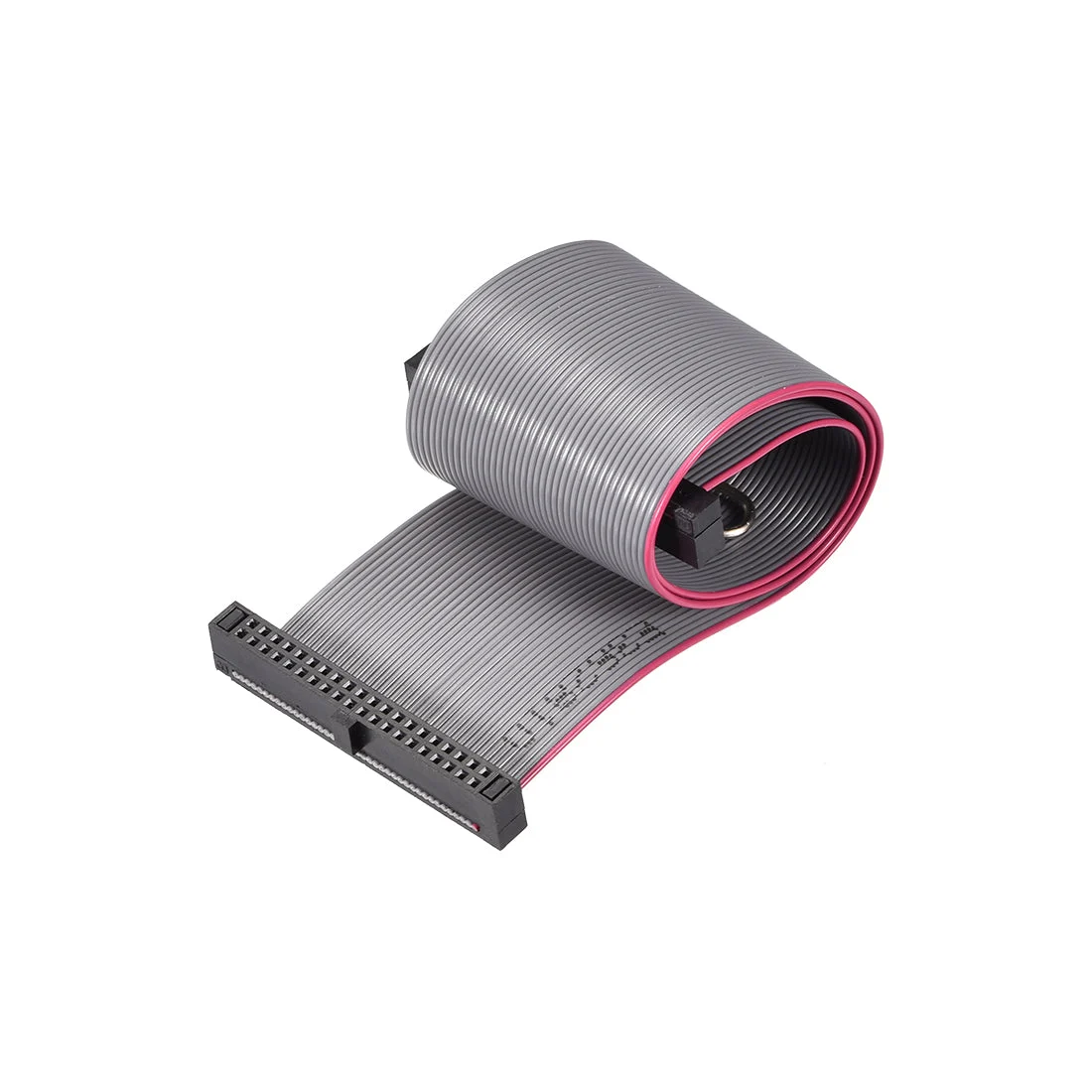 IDC Wire Flat Ribbon Cable FC/FC Female Connector 40Pins 1.27mm Pitch 20cm Long
