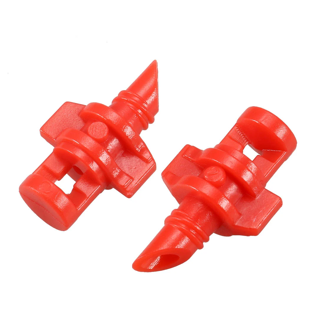 Micro Sprayer Fan Jet, 360 Degree Refraction Atomized Dripper Hydroponic Garden Irrigation, 50 Pcs (Red)