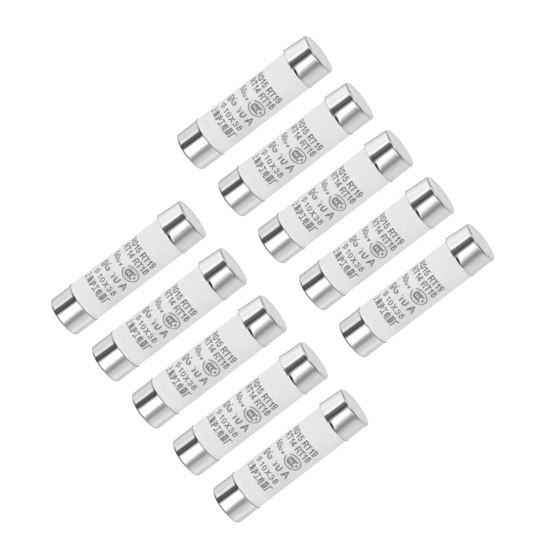 Cartridge Fuses 10A 500V 10x38mm Fast Blow Audio Amplifier Ceramic 10X
