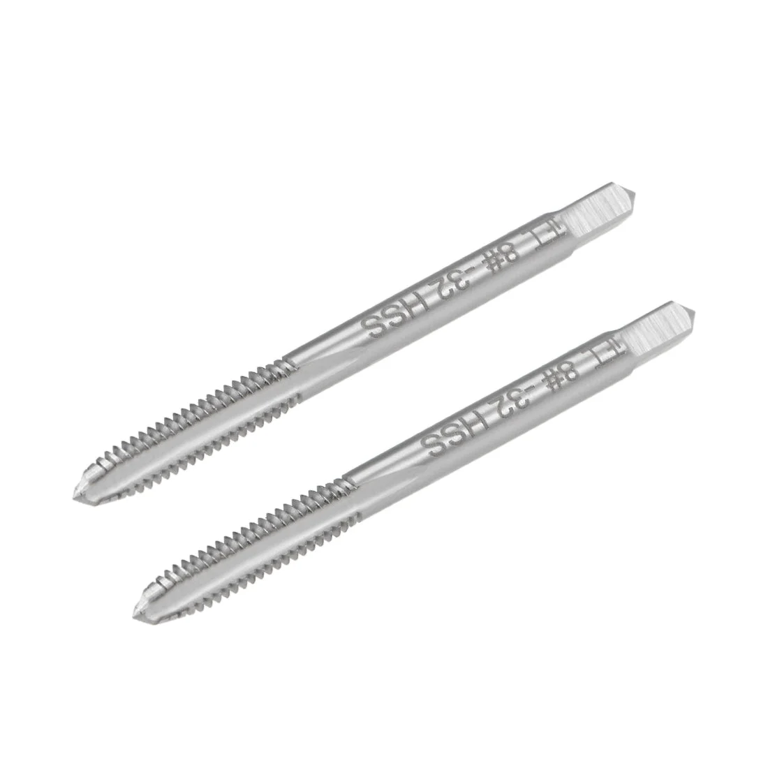 Machine Tap 8-32UNC Thread 2B Class 3 Flutes High Speed Steel 2pcs