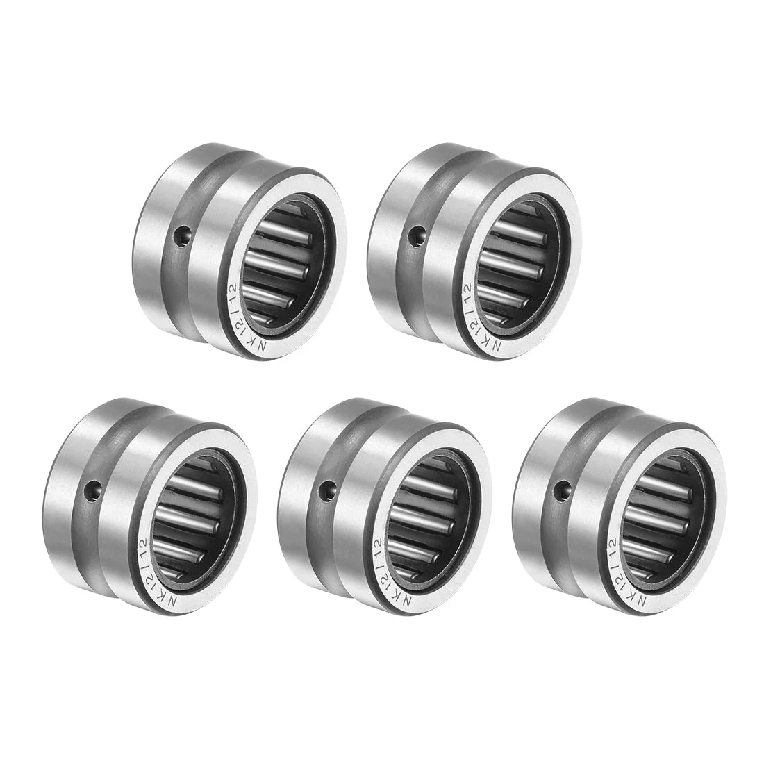 NK12/12 Needle Bearing 12mm Bore Dia, 19mm OD, 12mm Width 5Pcs