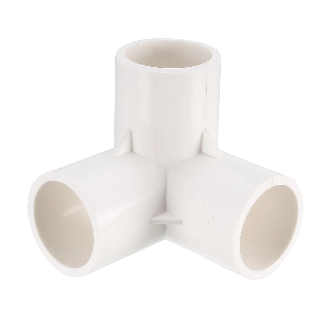 3-Way Elbow PVC Fitting, 25mm Socket, Tee Corner Fittings White