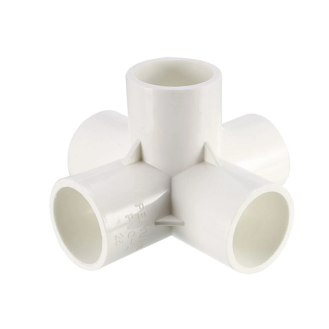 5 Way 25mm Tee PVC Fitting Elbow - PVC Furniture - PVC Elbow Fittings 6Pcs