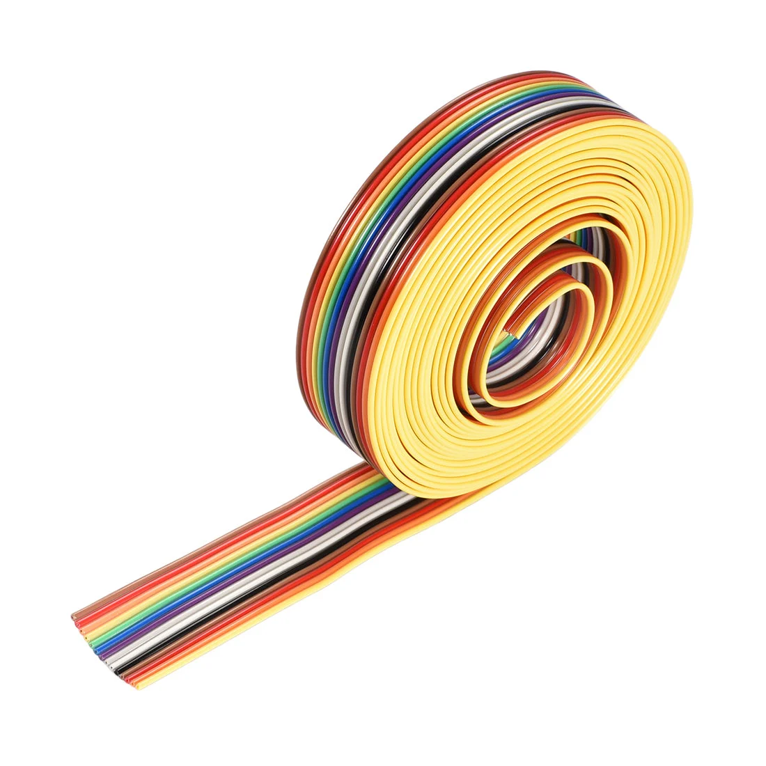 IDC Rainbow Wire Flat Ribbon Cable 14P 1.27mm Pitch 3meter/9.8ft Length