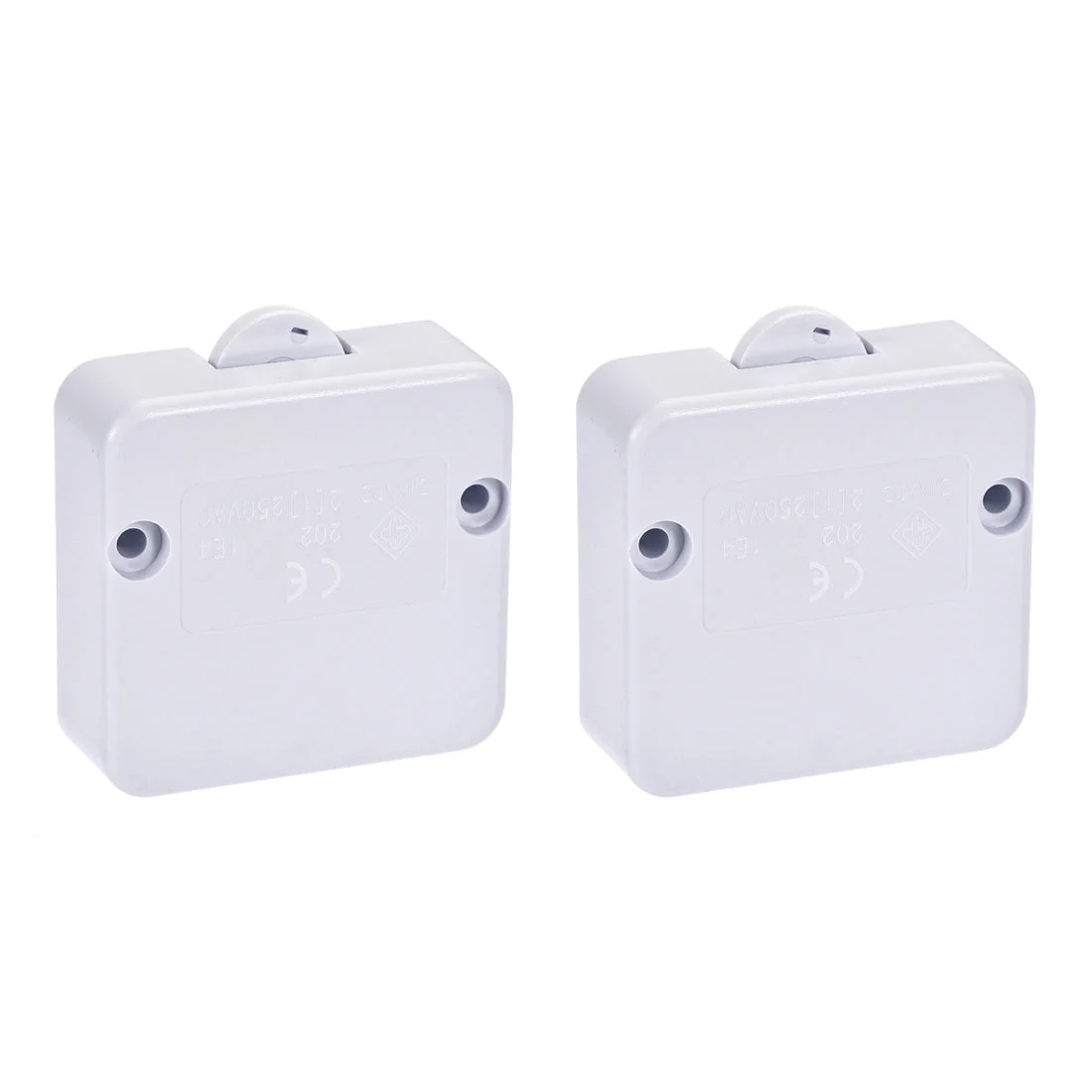 Uxcell Wardrobe Door Light Switch Momentary Closet Switches Normally Closed 110-250V 2A White 2 Pcs