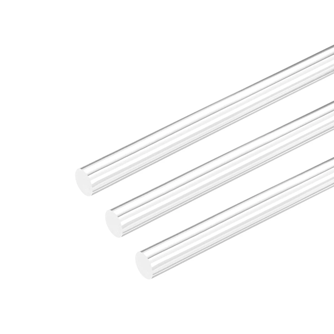 10mm Dia 10"Long Acrylic Round Rod,Clear Acrylic rods PMMA Bar 3pcs