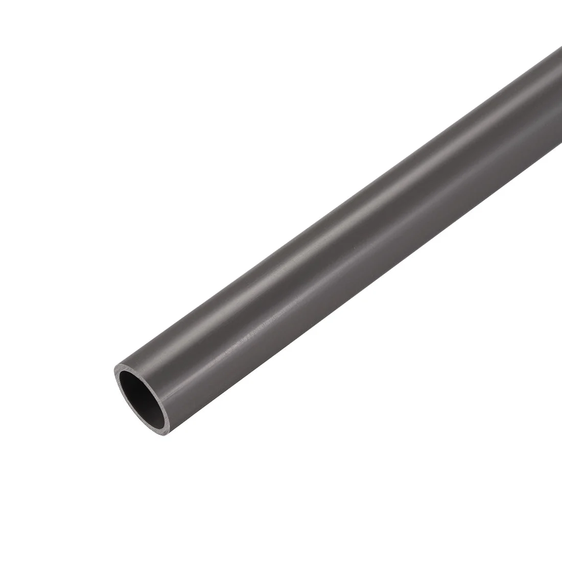 PVC Rigid Round Tubing,16mm ID x 20mm OD,0.5M/1.64Ft Length,Gray,3pcs