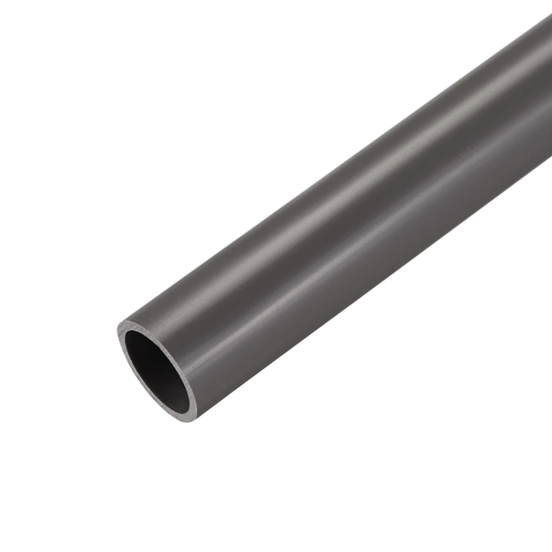 PVC Rigid Round Tubing,21mm ID x 25mm OD,0.5M/1.64Ft Length,Gray
