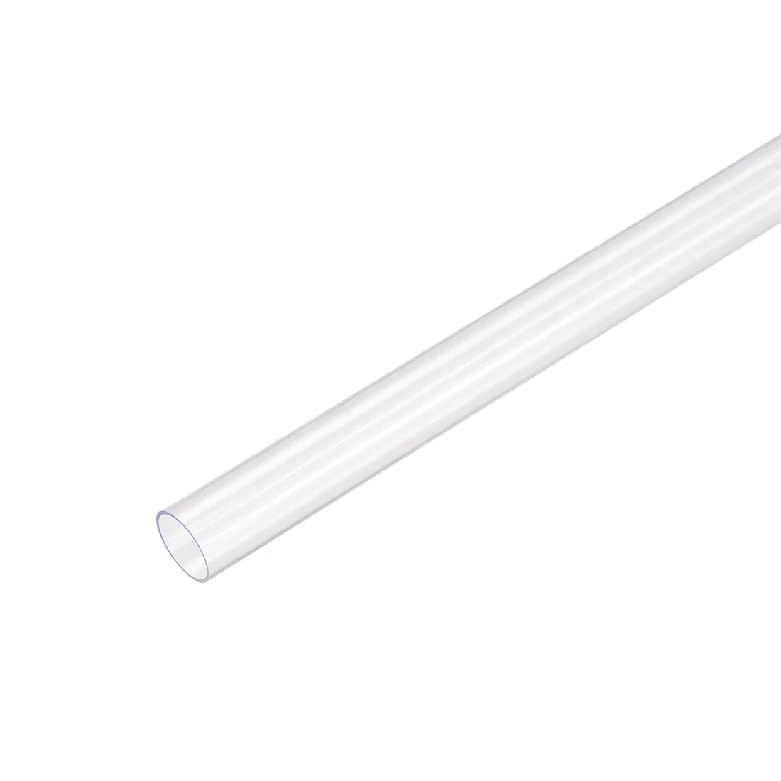 PC Rigid Round Tubing Clear 8mm ID x 10mm OD, 0.5M/1.64Ft Length 2pcs
