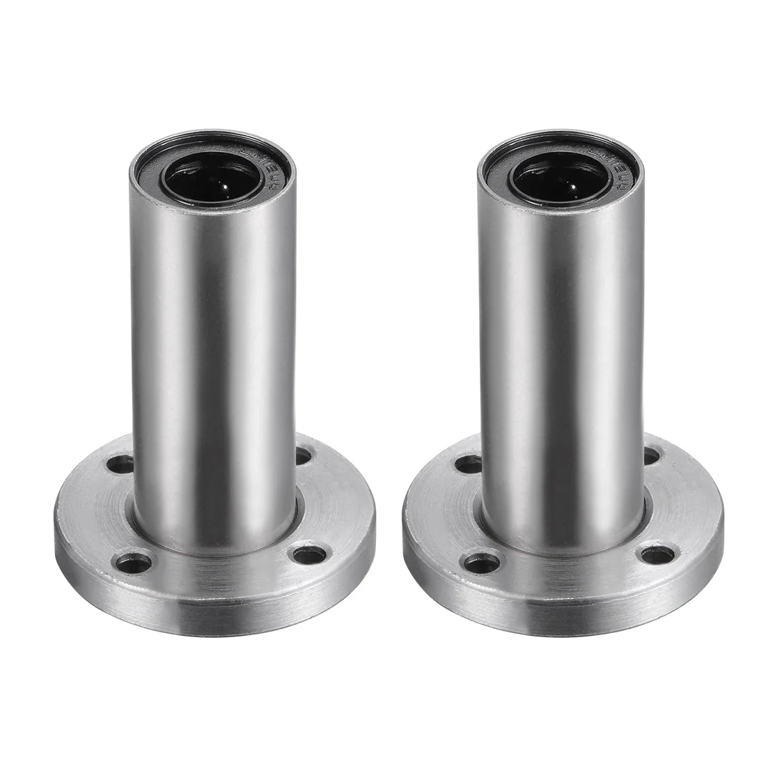 Uxcell 12mm Linear Ball Bearings LM12UU Extra Long Round Flange LMF12LUU, 12mm Bore, 21mm OD, 57mm Length 2pcs