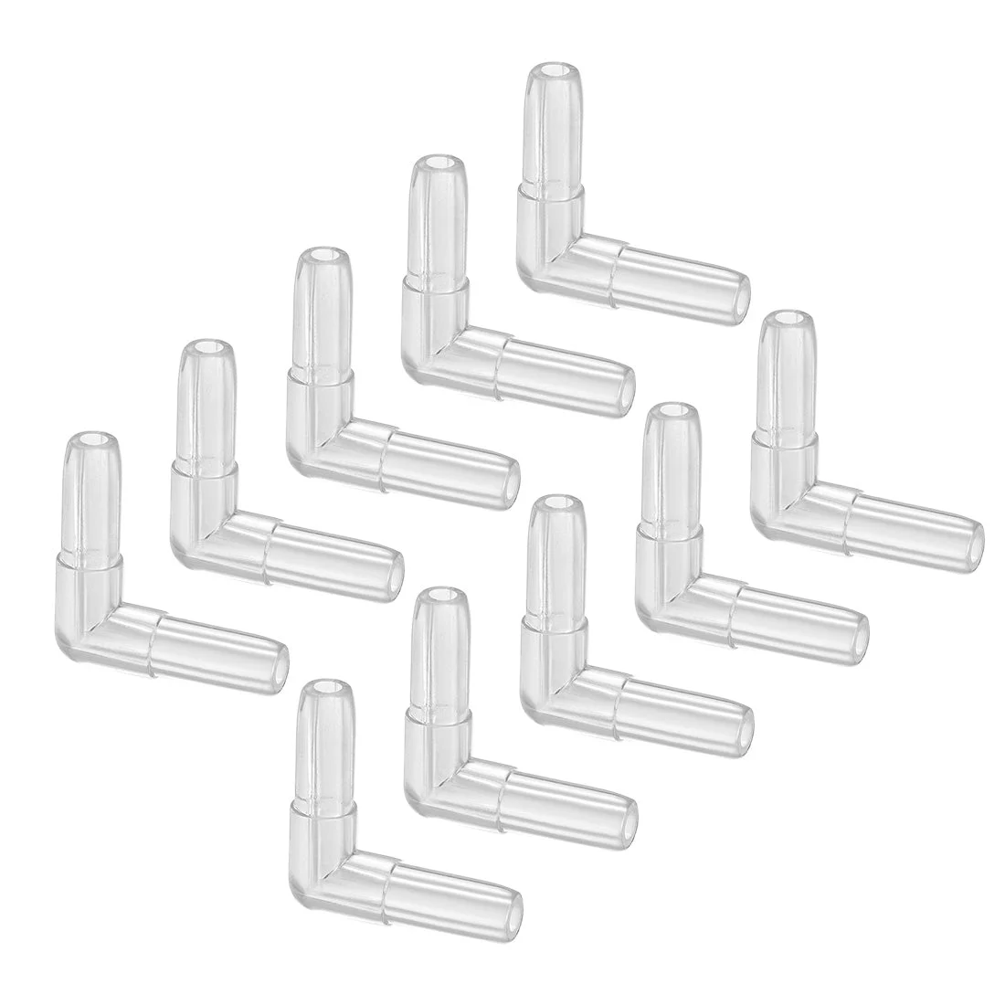 Aquarium Air Valve Connector L-Shaped Valves for 4mm Fish Tank Pond 10pcs