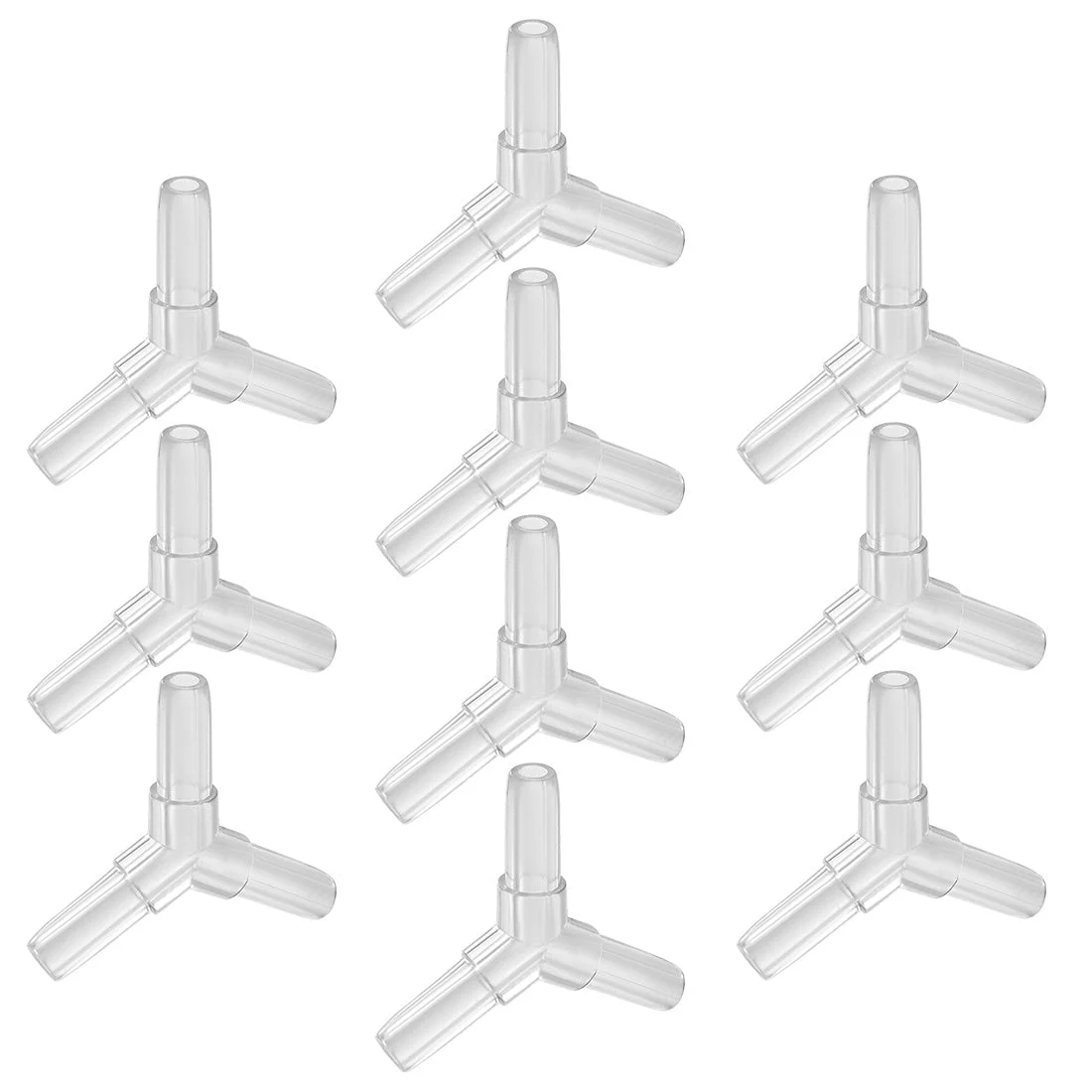 Aquarium Air Valve Connector Y-Shaped Valves for 4mm Fish Tank Pond 10pcs
