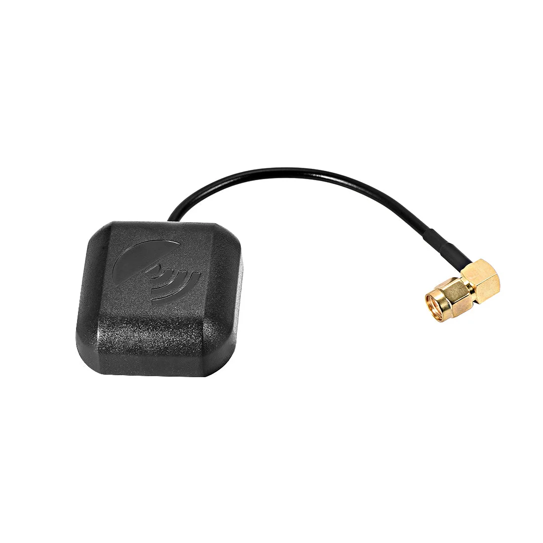 GPS Active Antenna 90-Degree SMA Male Plug 28dB Magnetic Mount 0.1 Meter